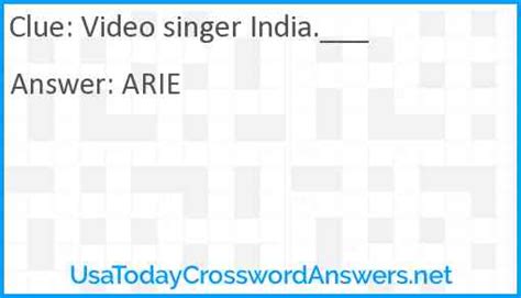 r&b singer india crossword